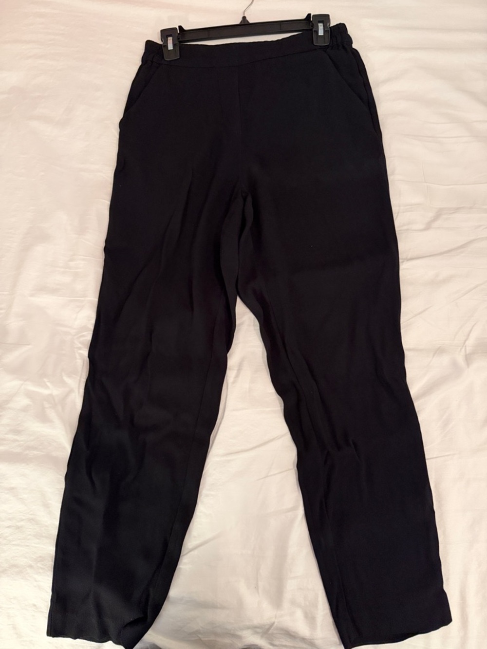 Halogen Black Elastic Waist Pull-On Pants
